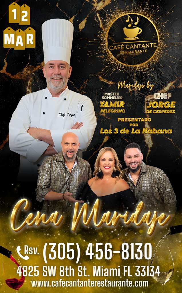 Cena Maridaje con Yamir Pelegrino y Chef Jorge de Cespedes | 12 MAR