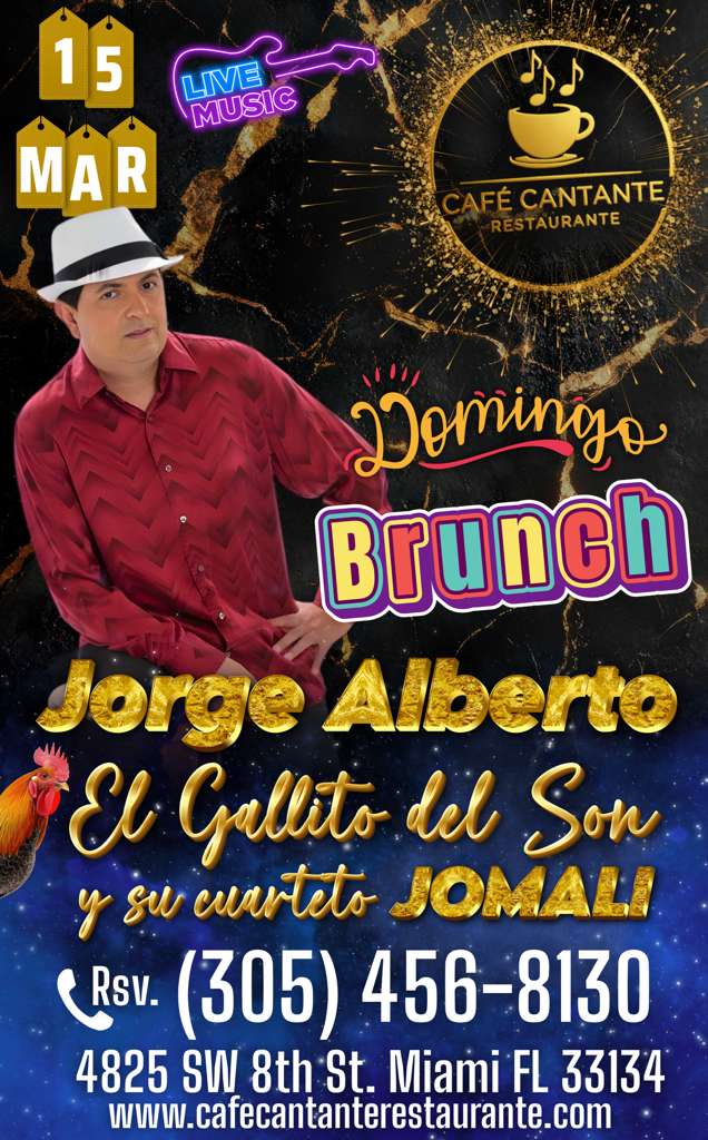 Domingo de brunch con Jorge Alberto "El Gallito del Son" | 15 MAR