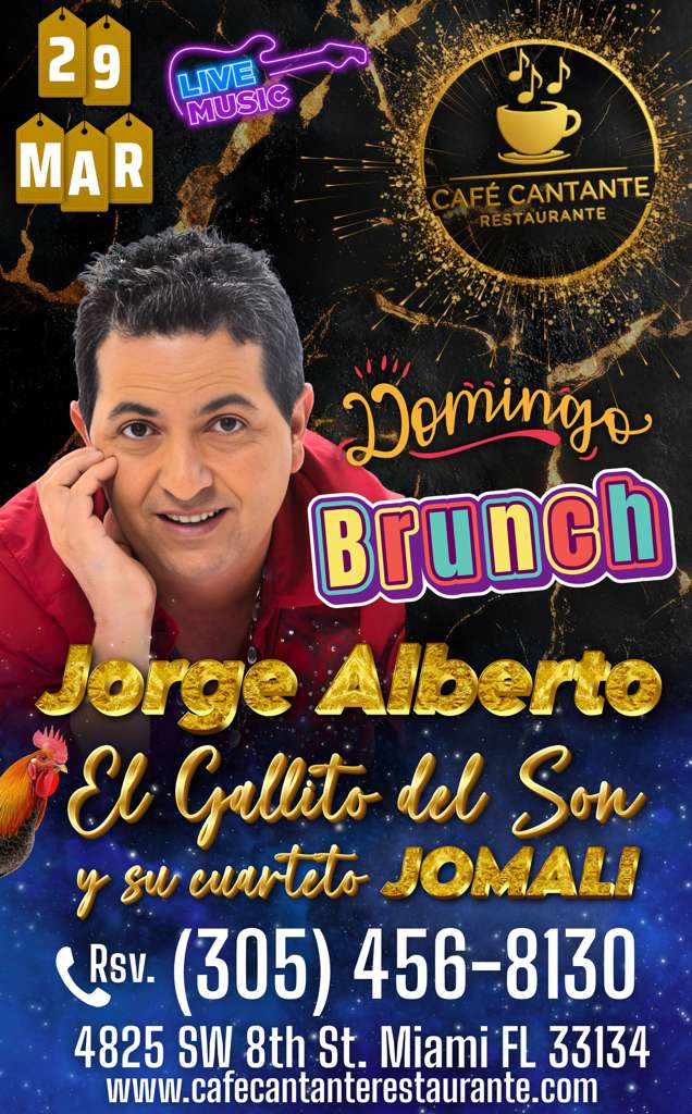 Domingo de brunch con Jorge Alberto "El Gallito del Son" | 29 MAR
