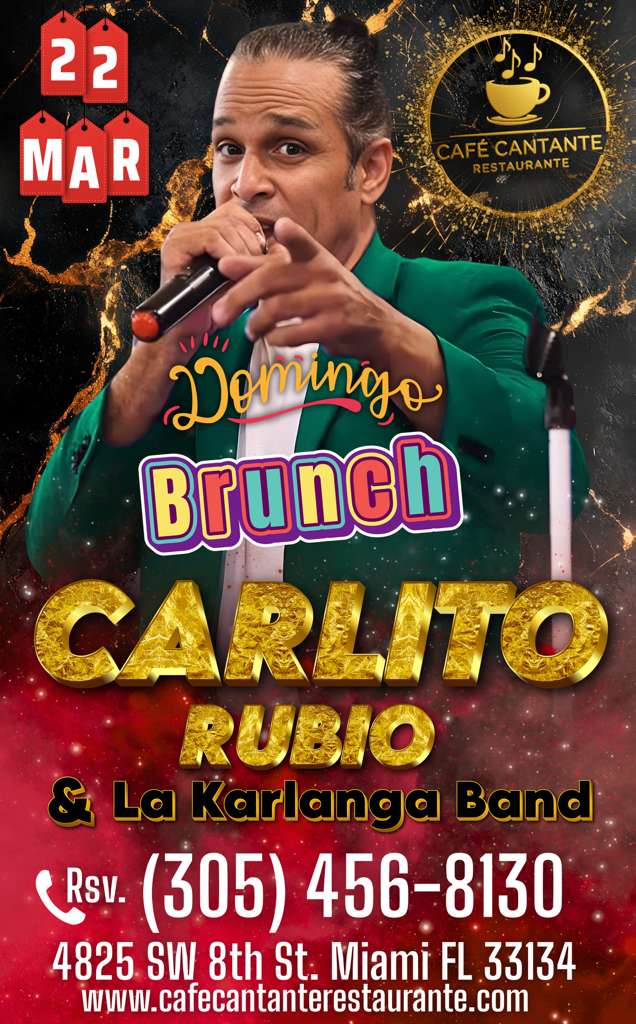 Domingo de Brunch con Carlito Rubio & La Karlanga Band | 22 MAR