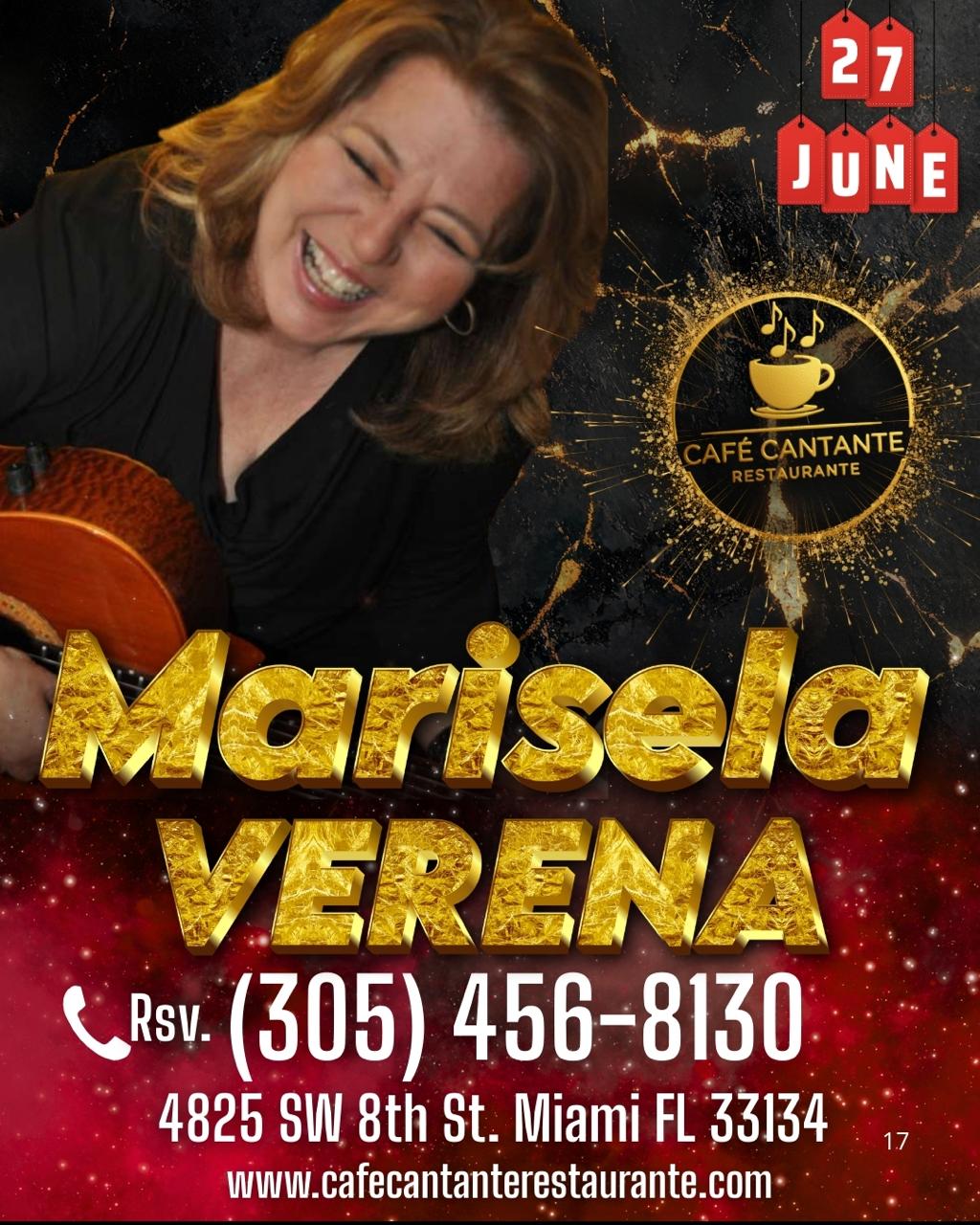 Marisela Verena | 27 JUN