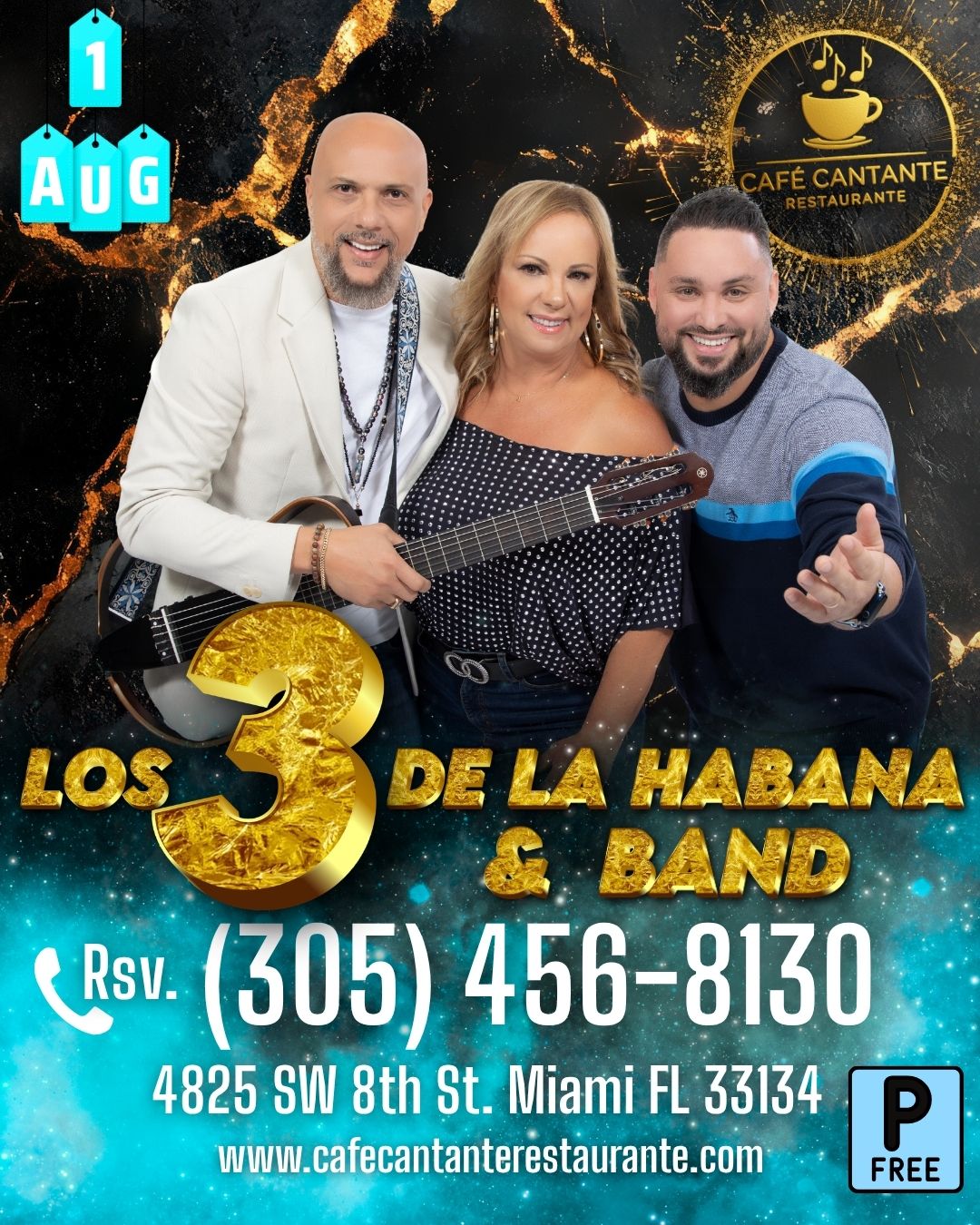 Los 3 de La Habana & Band | 01 AGO