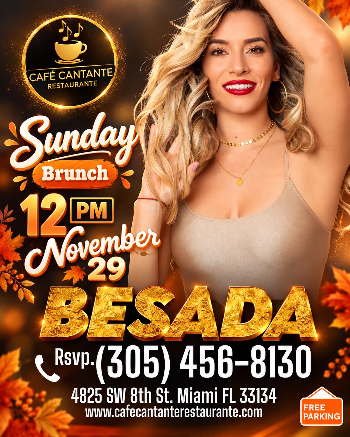 Domingo de Brunch con Besada | 29 NOV | $50 p/p · Food Included
