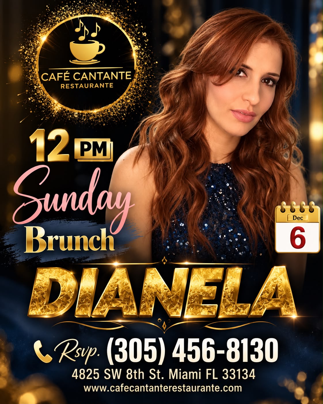 Domingo de Brunch con Dianela | 06 DIC | $50 p/p · Food Included